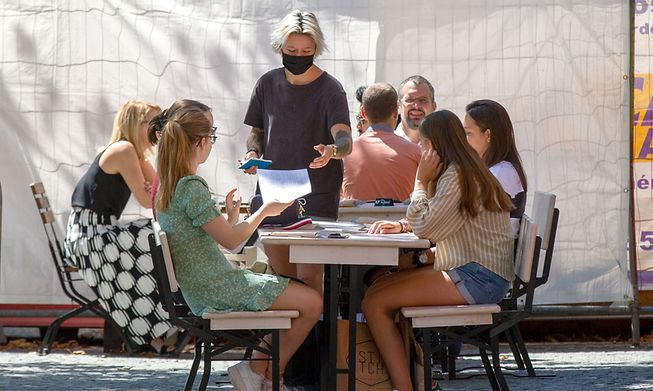 Restaurants which have allowed customers back onto outdoor terraces for weeks may also be able to admit them indoors from Sunday