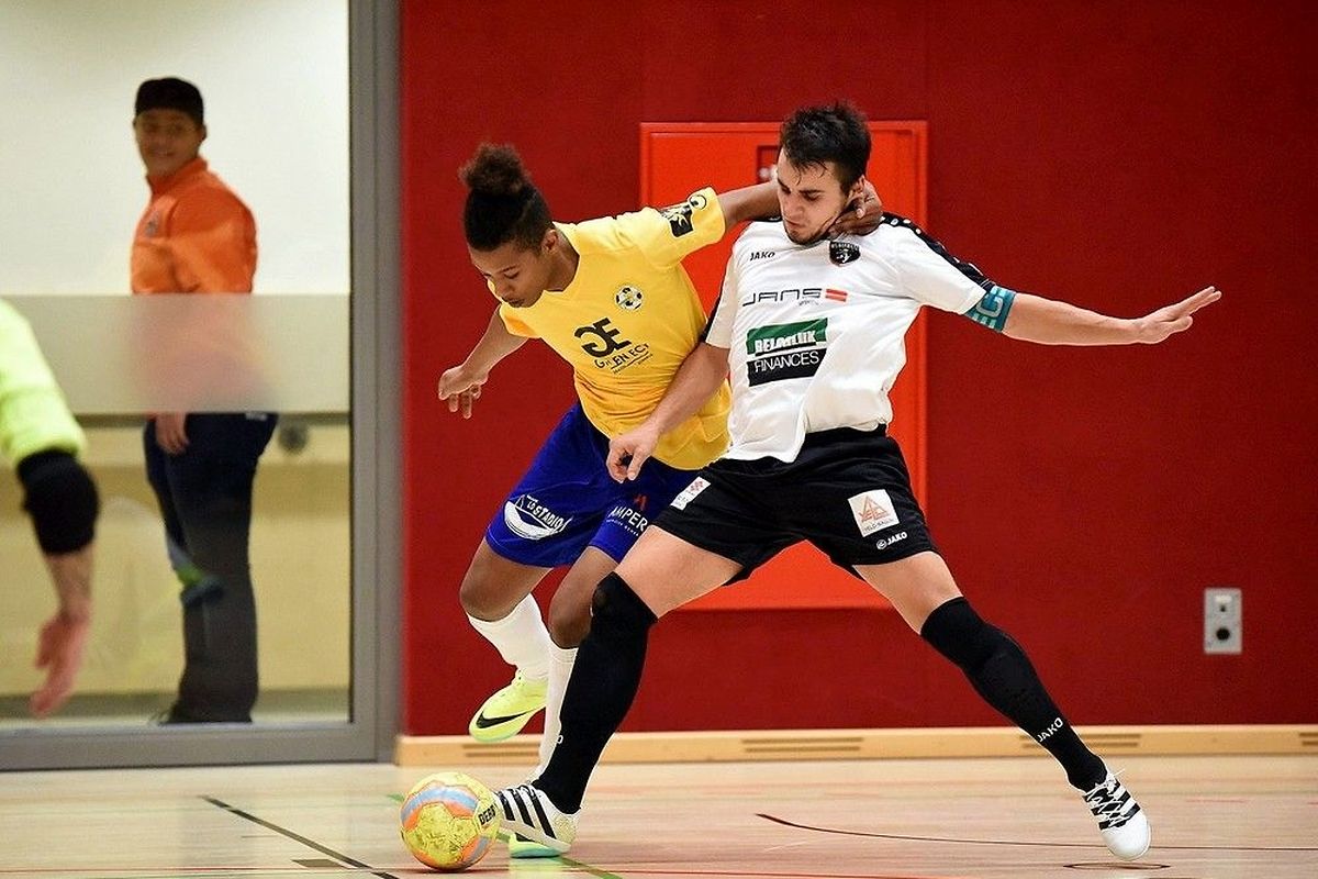 Joyce Varela (en jaune, Samba 7 ALSS) est au duel avec Miguel da Silva, de Wilwerwiltz. Le leader a tremblé face à la lanterne rouge.
