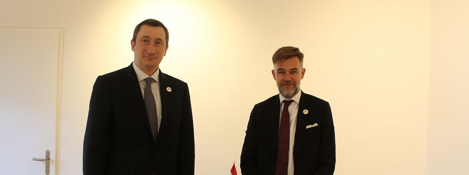 Franz Fayot, ministre de la Coopération et de l’Action humanitaire, a rencontré  Oleksiy Chernyshov, ministre du Développement régional de l’Ukraine, en marge de la conférence internationale.