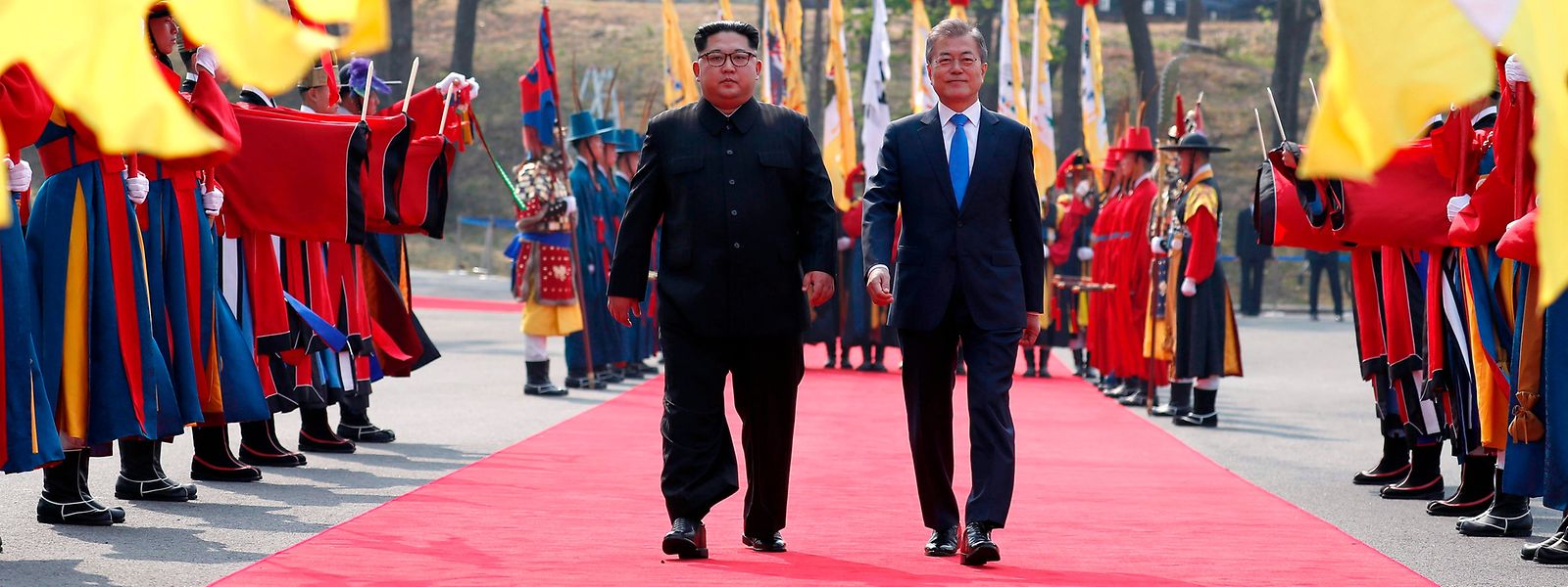 Am Donnerstag hatten sich die Staatschefs von Nord- und Südkorea an der Grenze getroffen.