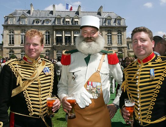 Gartenparty im Elysée-Palast: Mitglieder der britischen 