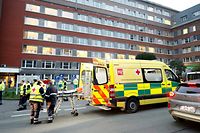 Patients are being taken care of at the 'Clinique CHC MontLegia' building, part of the relocation of the 'Clinique Saint-Joseph' hospital in Liege, on March 20, 2020 in Liege, as the country battles against the Covid-19 outbreak caused by the novel Coronavirus. (Photo by BRUNO FAHY / various sources / AFP) / Belgium OUT