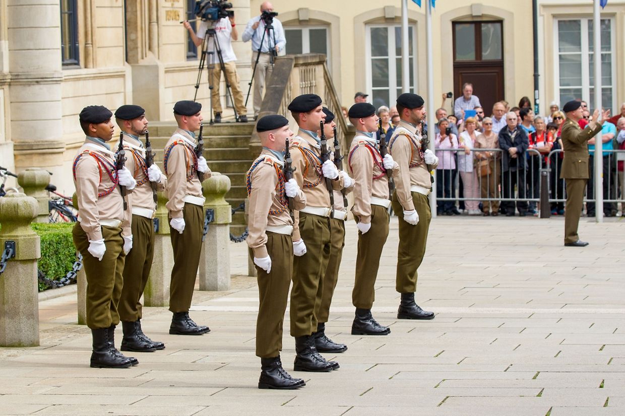 Die feierliche Wachablösung am Mittwochnachmittag.