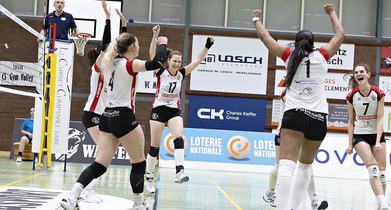 Mamer / Volleyball, Pokal-Halbfinale Frauen, Mamer - Gym / 23.03.2023 / Walferdingen / Foto: Christian Kemp
