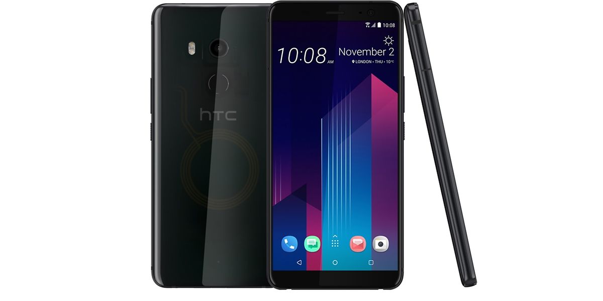 Großes Display, viel Glas und ein druckempfindlicher Rahmen: Das HTC U11+ ist eine Weiterentwicklung des aktuellen Spitzenmodells HTC U11.