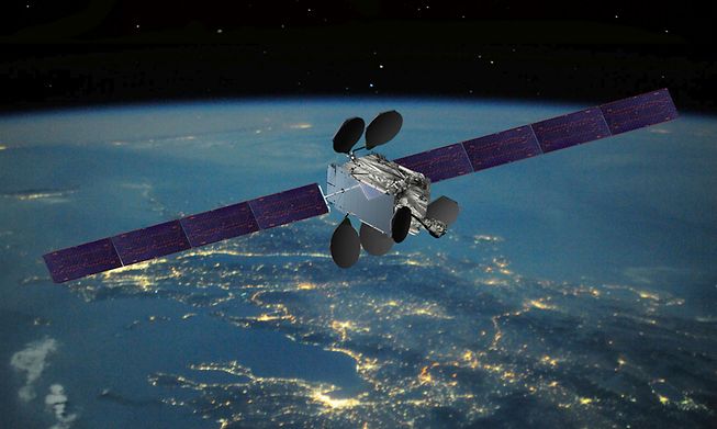 An image of one of Intelsat's Epic series of satellites which first launched in 2016