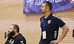 Martin Hummel (Trainer Duedelingen) / Handball, Coupe de Luxembourg Maenner, Viertelfinale, Red Boys - Duedelingen / 26.11.2022 / Niederkorn / Foto: Christian Kemp