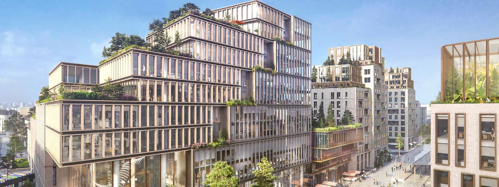 Die Entwürfe von der neuen Place de l'Etoile zeichnen ein lebendiges, farbenfrohes Bild von einem Ort, der sein Potenzial erst noch entfalten dürfte.
