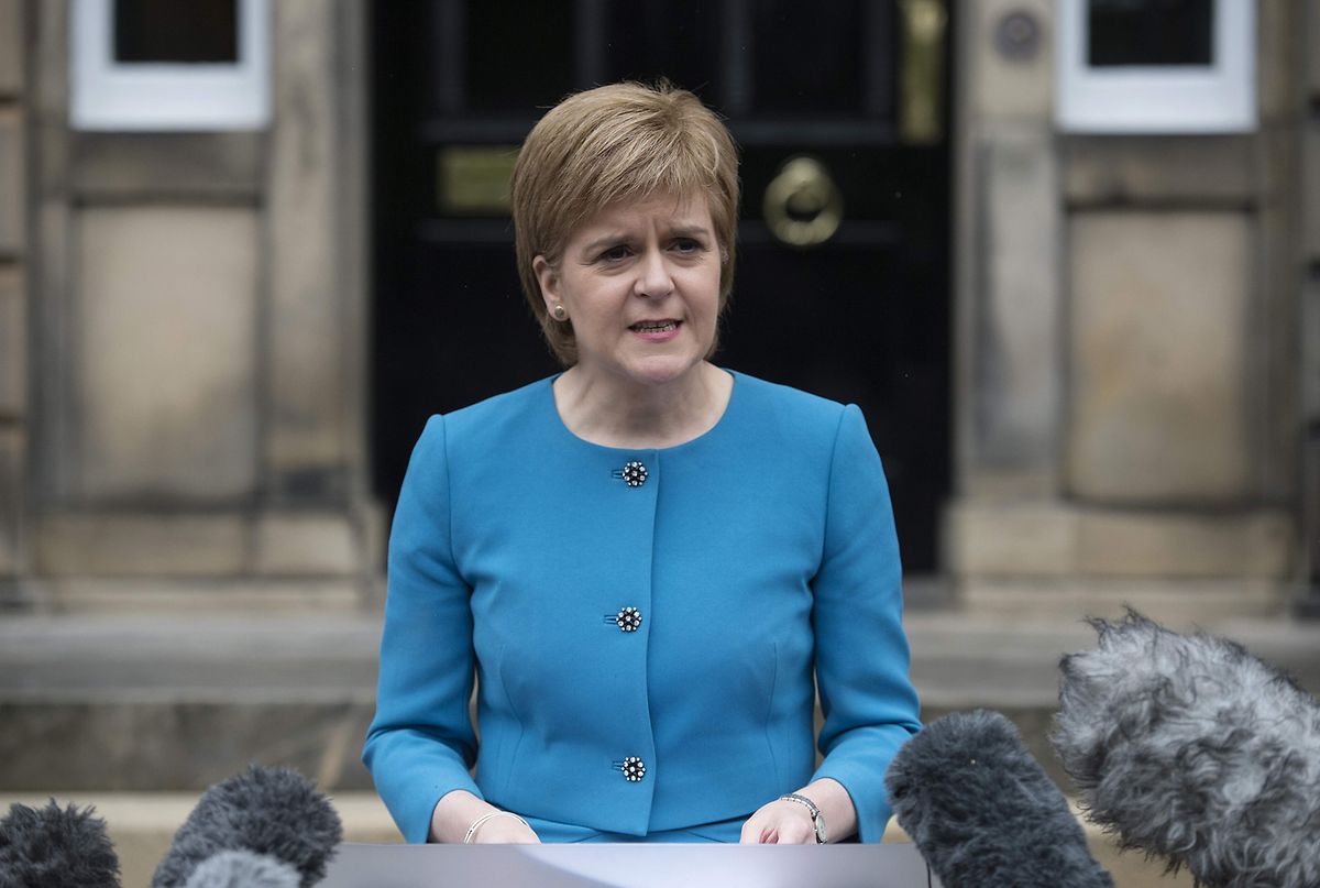 Schottlands Ministerin Nicola Sturgeon will noch ein Referendum für ihr Land. 
