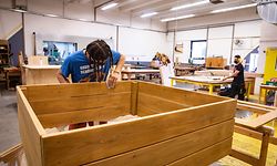 Lokales,Jongenheem - wei leeft et, waat gett gebueden, waat huet Corona geännert.Jongenheem - Center Insertion And Reintegration Business - Cirp.Bertrange. Foto: Gerry Huberty/Luxemburger Wort