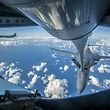 This US Air Force handout photo obtained September 23, 2017 shows an Air Force B-1B Lancer receiving fuel from a KC-135 Stratotanker near the East China Sea, on September 18, 2017. US bombers accompanied by fighter jets flew off the east coast of North Korea on September 23, 2017 in a show of force designed to project American military power in the face of Pyongyang's weapons programs, the Pentagon said. It was the furthest north of the Demilitarized Zone (DMZ) any US fighter or bomber aircraft have flown off North Korea's coast in this century, Pentagon spokesman Dana White said. / AFP PHOTO / US AIR FORCE / Peter REFT / RESTRICTED TO EDITORIAL USE - MANDATORY CREDIT "AFP PHOTO / US AAIR FORCE/PETER REFT/HANDOUT" - NO MARKETING NO ADVERTISING CAMPAIGNS - DISTRIBUTED AS A SERVICE TO CLIENTS 