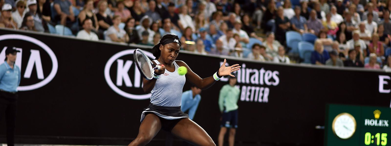 Cori Gauff siegte in zwei Sätzen.