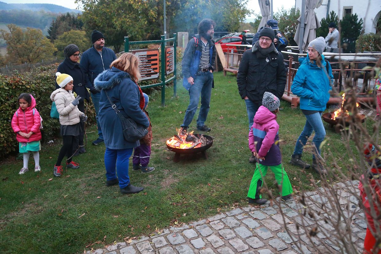 27.10.2018 Luxembourg,  Munshausen, bei der Robbesscheier, Trauliicht, Grusel, Geister Hintergrund der Geschichte, Geisterumzug,  photo Anouk Antony