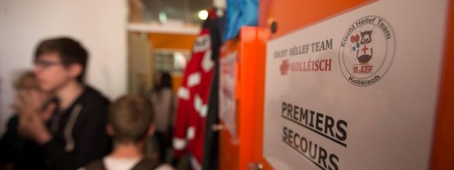 In den Schränken der gut ausgestatteten "Infirmerie" des hauptstädtischen "Kolléischs" findet sich alles was bei Not gebraucht wird.