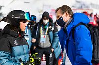 BEIJING, Winter Olympics 07. February 2022; Yanqing National Alpine Skiing Centre, pictured Gwyneth Ten RAA from Luxembourg, Giant Slalom starting Nr. 63. meeting His Highness Grand Duke Henri of Luxembourg -  photo and copyright  © ATPimages  Jun QIAN