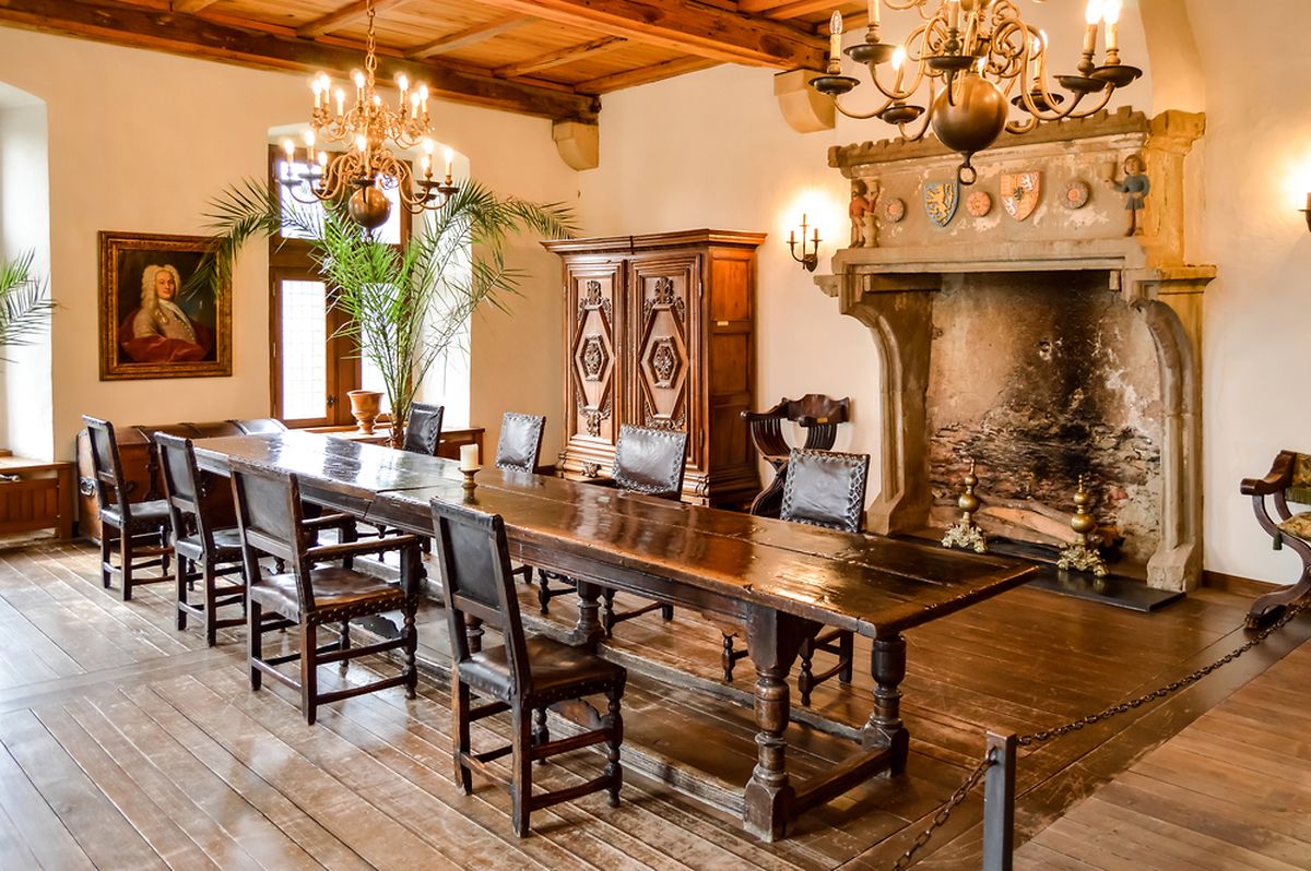 Dining room in Vianden Castle Photo: Shutterstock