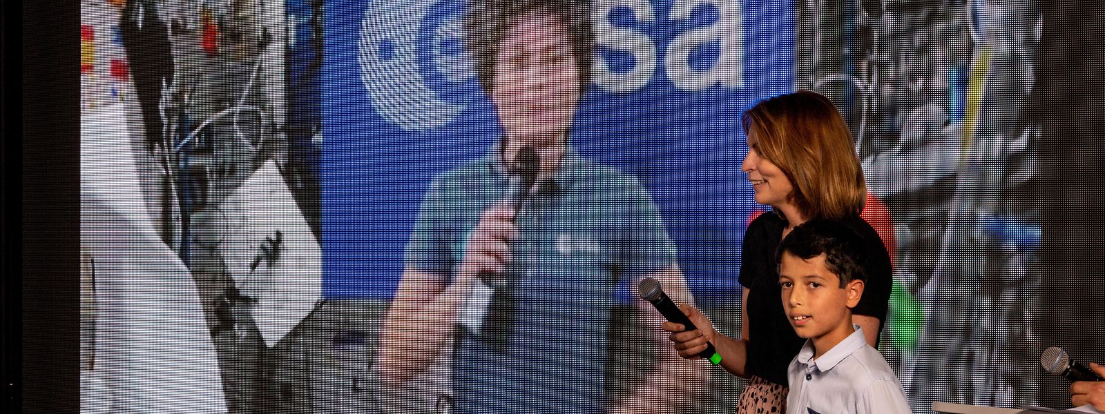 Die Astronautin Samantha Cristoforetti wurde live von der internationalen Raumstation ISS nach Differdingen geschaltet.