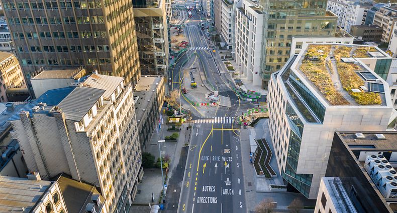 Coronavirus - Leere Plätze - Luxemburg - Lost City - Drone  - bvd Royal -  Foto: Pierre Matgé/Luxemburger Wort