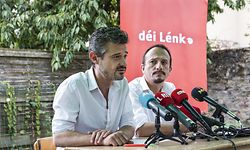 Pressekonferenz Bilan parlementaire Déi Lénk/ David Wagner/ Marc Baum/ Restaurant Chiche/ 16.07.2019/ Foto : Caroline Martin