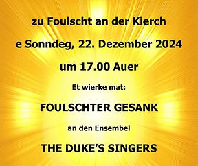 CHRËSCHTCONCERT ZU FOULSCHT