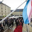 Visite d'État au Luxembourg de LL.MM. le roi et la reine des Belges - Arrivée en voiture de LL.MM. le roi et la reine des Belges et de S.A.R. le Grand-Duc   -  Foto: Pierre Matgé/Luxemburger Wort