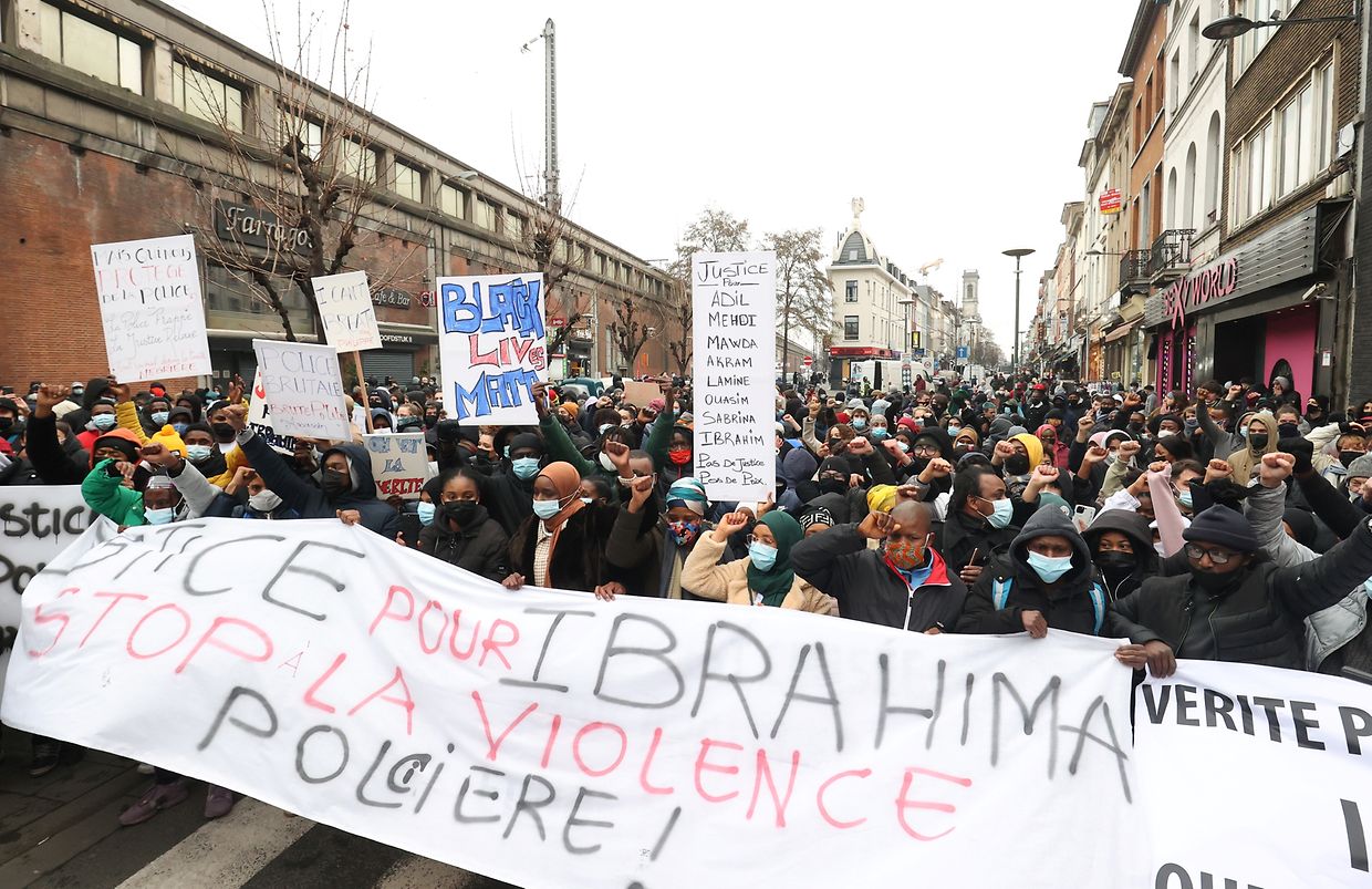 Manifestantes protestaram esta quarta-feira em Bruxelas.