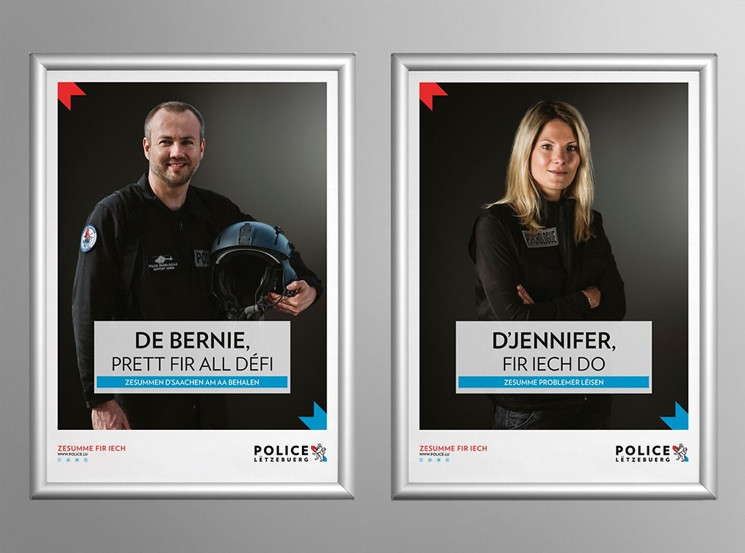 Die offizielle Präsentation der Polizei.