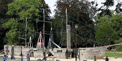 The pirate ship children's park in Luxembourg City Photo: Serge Waldbillig