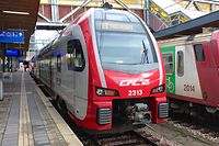 Foto eines Zugs der Linie 10 (RE10) vor der Abfahrt am Bahnhof Luxemburg / Foto: Armand WAGNER
