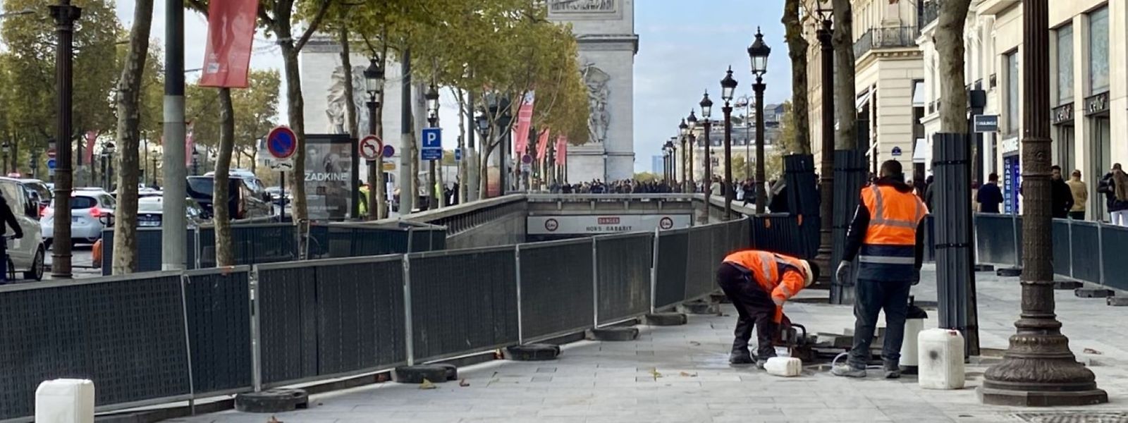 Die Champs-Elysées sollen schöner werden. Doch vorher wird erst einmal gebaut.