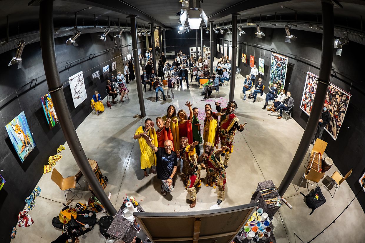 Action Painting Marco Weiten - espace H2O - Differdange -  - 24/09/2020 - photo: claude piscitelli