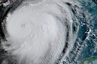 This RAMMB/NOAA satellite image shows Hurricane Laura moving Northwestern in the Gulf of Mexico towards Louisiana at 12:40 UTC on August 26, 2020. - Hurricane Laura is a dangerous Category 3 storm and is due to strengthen to Category 4 before slamming into the US south coast later August 26, 2020, forecasters said, warning residents of Texas and Louisiana of floods and high winds. The hurricane could bring "potentially catastrophic storm surges, extreme winds and flash flooding," to the Gulf Coast, the National Hurricane Center said, instructing locals to rush to complete preparations to protect themselves."Laura is a dangerous Category 3 hurricane... and is forecast to continue strengthening into a Category 4 hurricane later today," it said. (Photo by Handout / RAMMB/NOAA/NESDIS / AFP) / RESTRICTED TO EDITORIAL USE - MANDATORY CREDIT "AFP PHOTO / RAMMB/NOAA" - NO MARKETING - NO ADVERTISING CAMPAIGNS - DISTRIBUTED AS A SERVICE TO CLIENTS