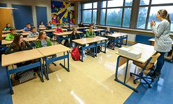 Rentrée vun de 7ièmen - Lycée Mamer - Photo : Pierre Matgé