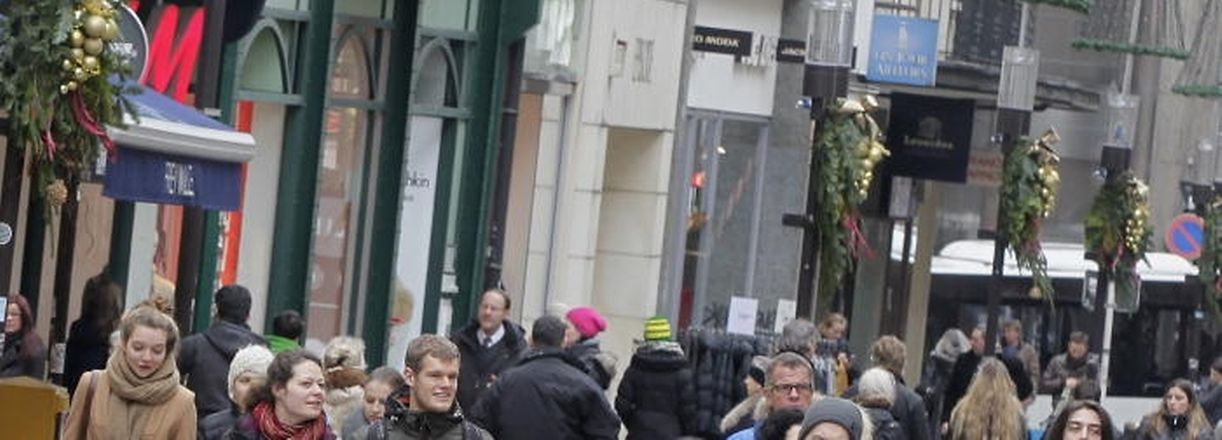 04.01.13 illustration wirtschaft: konjunktur, kaufkraft, konsum, verbraucher, wirtschaft, verkauf, grand rue luxembourg, photo: Marc Wilwert