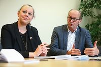 IPO,Nationaler Klima-undEnergieplan,Carole Dieschbourg & Claude Turmes. Foto: Gerry Huberty/Luxemburger Wort