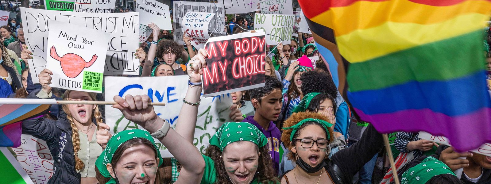 In den vergangenen Wochen haben in zahlreichen US-Städten Menschen gegen eine Verschärfung des Abtreibungsrechts demonstriert.