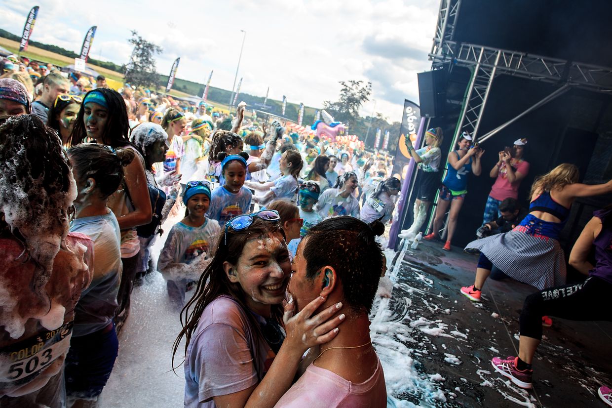 Color Run unicorn edition. Happiest 5k on the planet! Echternach 2017