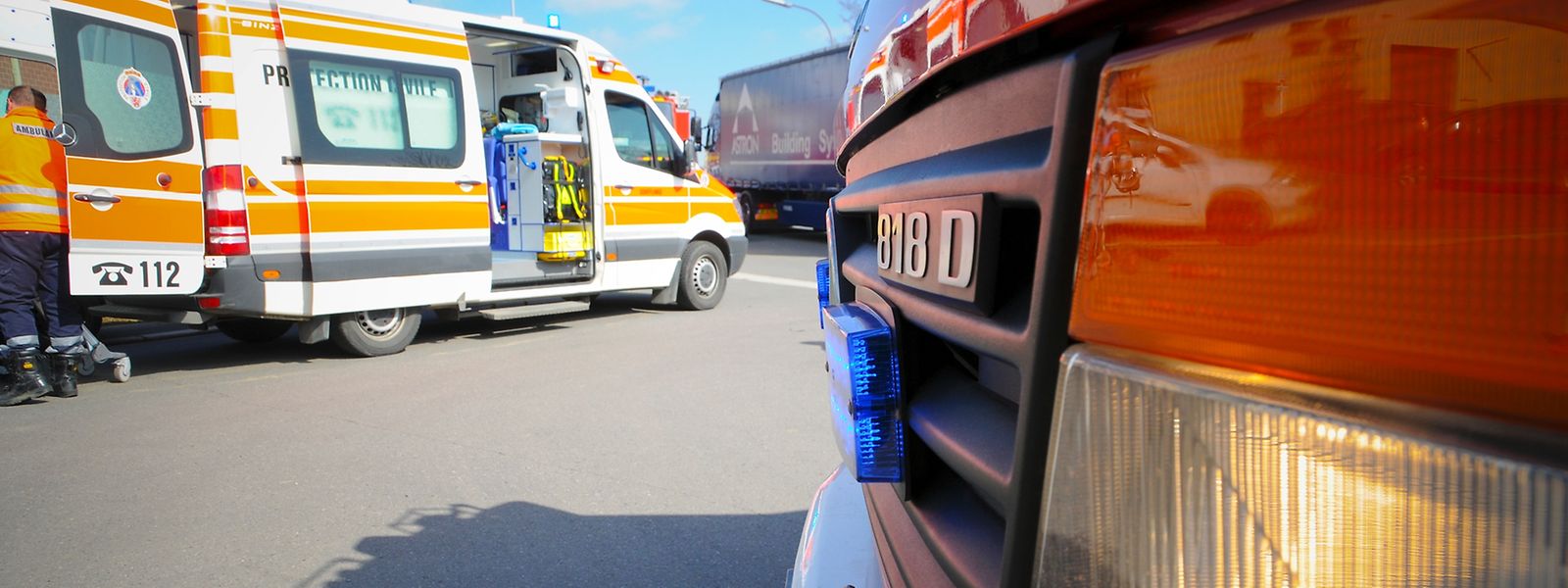 Der Rettungsdienst brachte die Frau ins Krankenhaus.