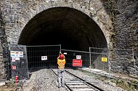 Kautenbach , Schiburg , CFL Tunnel eingestürzt , Foto:Guy Jallay/Luxemburger Wort