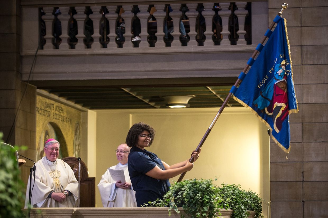 Messe für die Schule der Schwestern der christlichen Lehre St.Anne in Ettelbrück. 