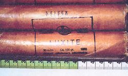 Luxite-Sprengstoff aus einheimischer Produktion ist eines der Markenzeichen der Bommeleeër.