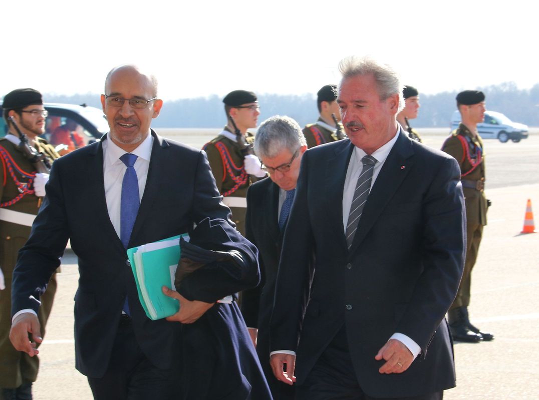 Jean Asselborn avec le secrétaire d'Etat français chargé des Affaires europennes, Harlem Désir