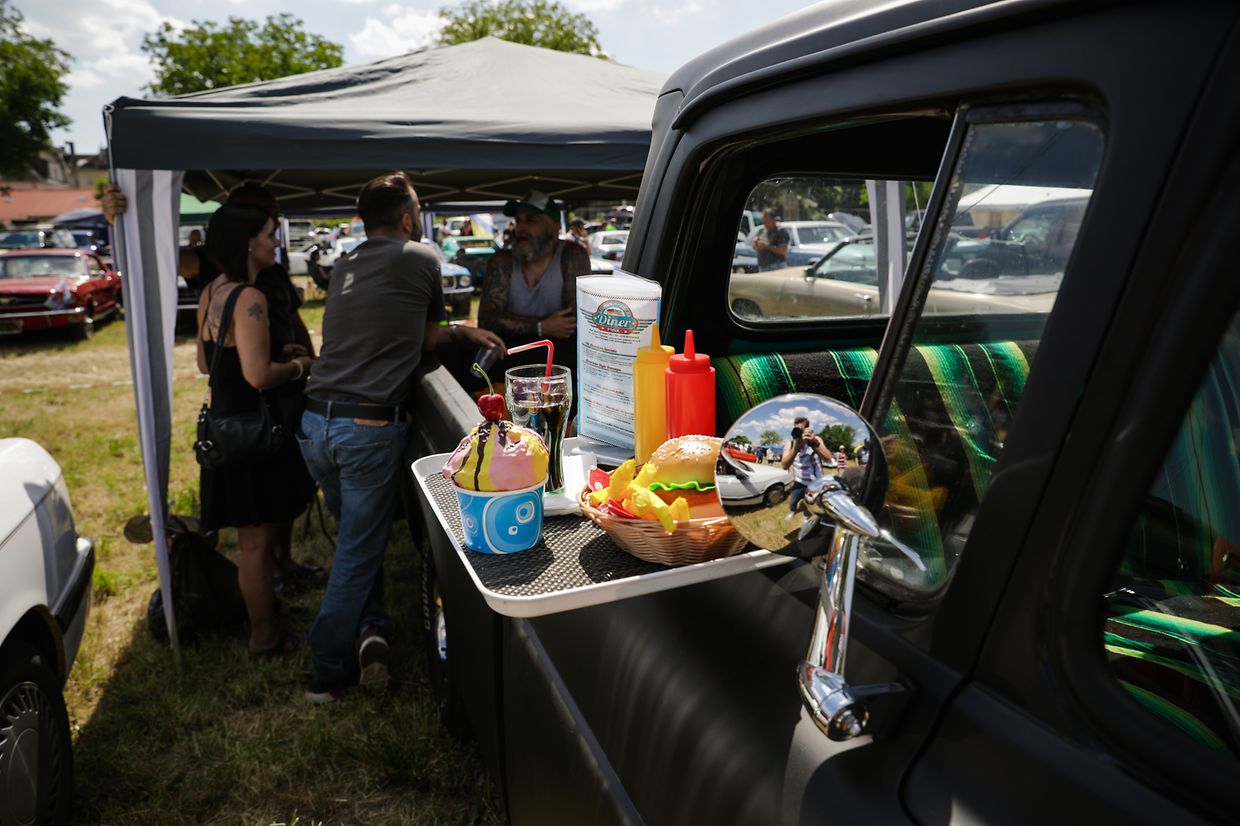 Noch bis Sonntag sind die US-Boliden in Stadtbredimus zu bestaunen.