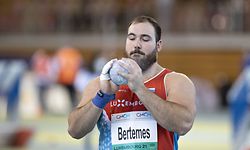 Bob Bertemes (Kugelstossen) / Leichtathletik, CMCM Indoor Meeting 2021 / 13.02.2021 / Luxemburg / Foto: Christian Kemp