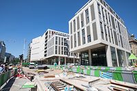 Lok , Chantiers Ville de Luxembourg , Liste von  Diane Lecorsais , Royal Hamilius , Bd Royal Foto:Guy Jallay/Luxemburger Wort