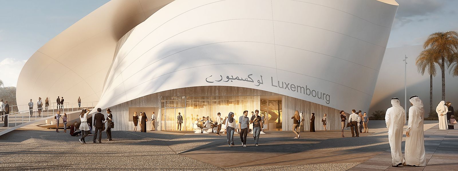 Der luxemburgische Pavillon in Dubai
