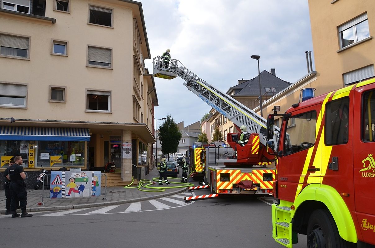 Kellerbrand in der Rue Sigismond