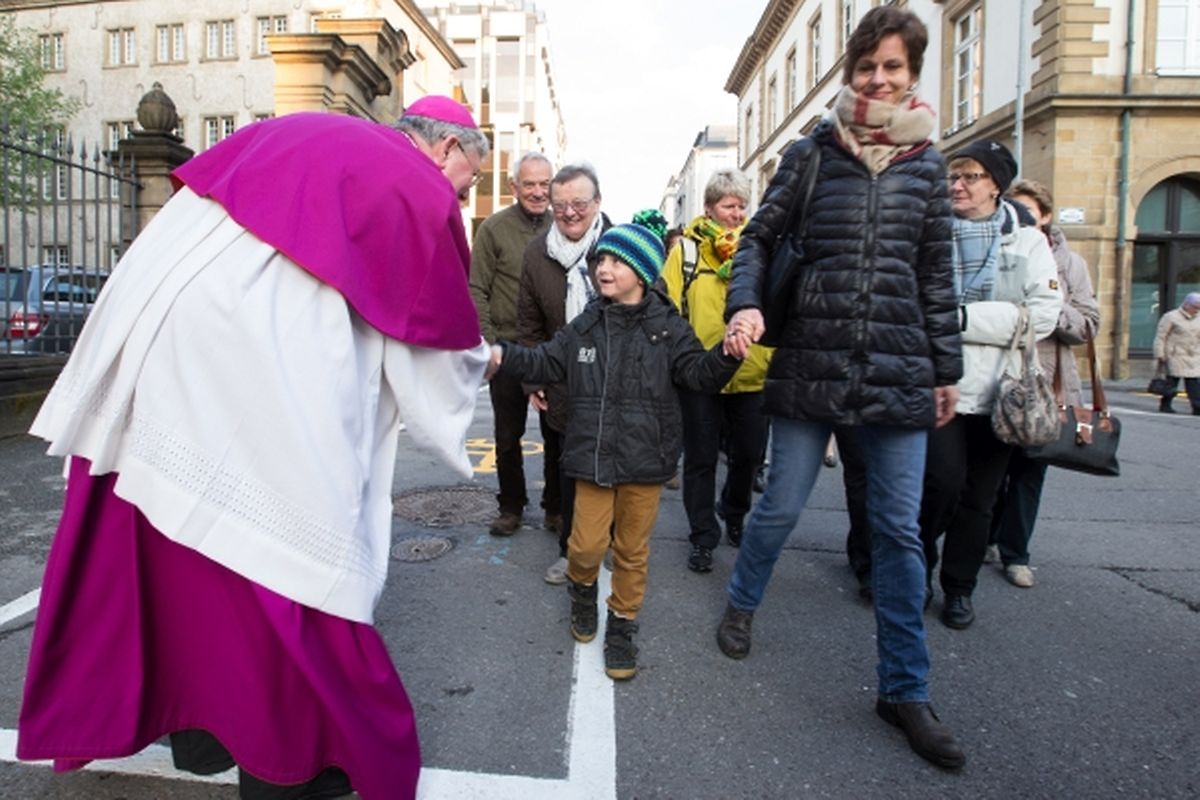 Messe für die Pfarrverbände Mamerdall und Bartreng-Stroossen,hier Bartreng-Stroossen.