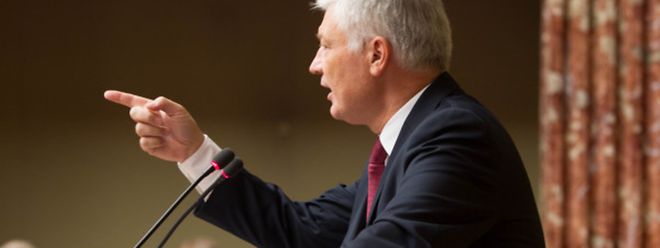 CSV-Fraktionschef Wiseler vermisste eine klare Linie bei den Sparmaßnahmen.