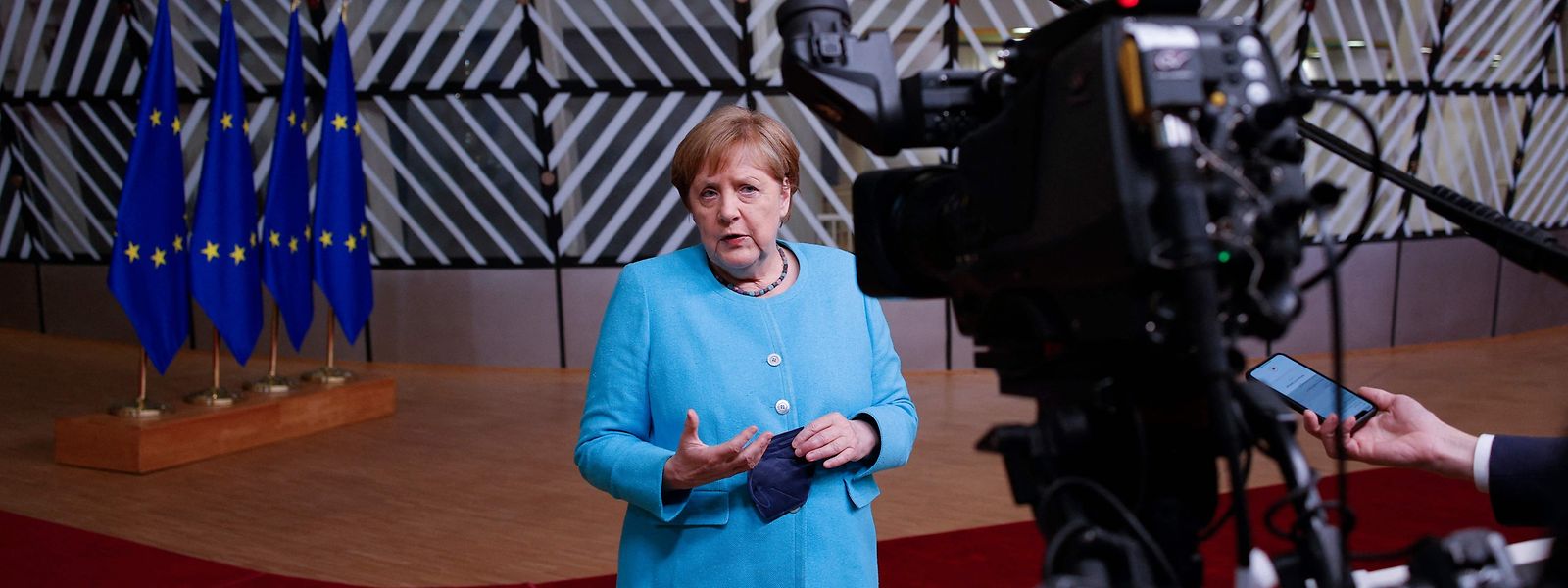 Merkel trat nach den Verhandlungen am Donnerstag vor die Kameras. Sie konnte sich mit ihren Vorschlägen nicht durchsetzen.
